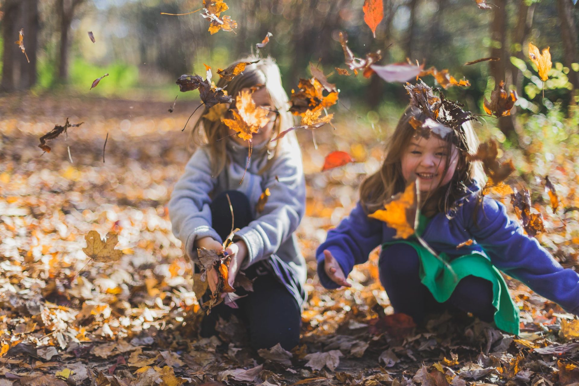 Kids in Fall