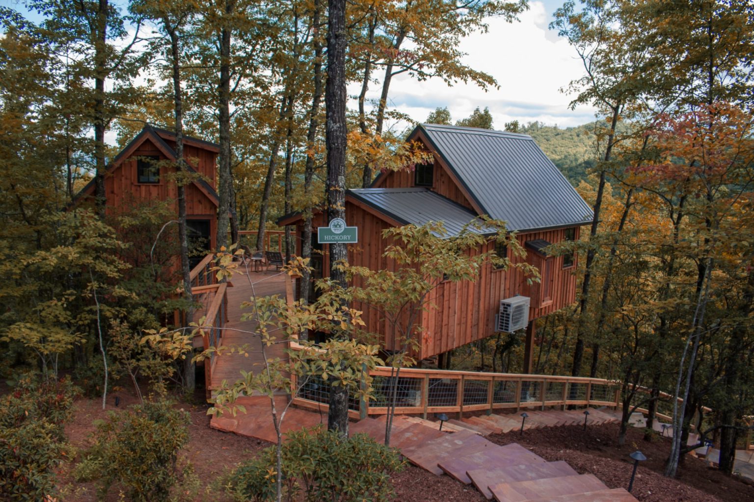 Autumn at Treehouse Grove at Norton Creek Gatlinburg, TN Treehouse