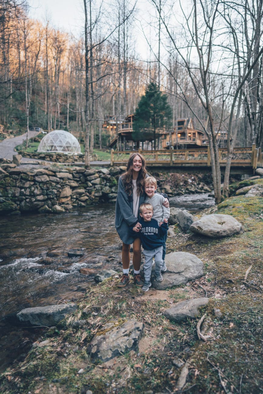 Kids at the Treehouses