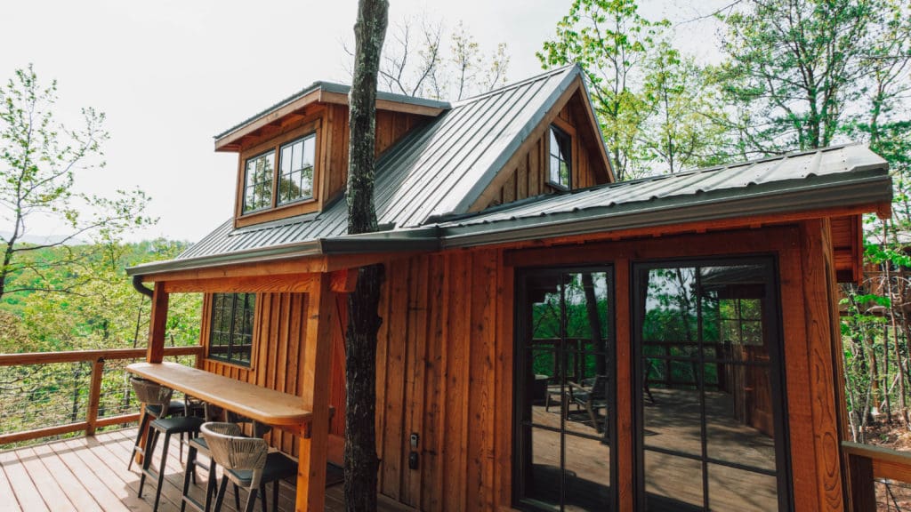 This image portrays Treehouse Pods by Treehouse Grove at Norton Creek | Gatlinburg, TN.